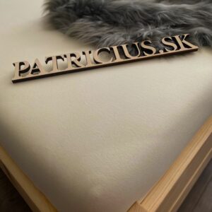 Napínacia plachta jersey krémová