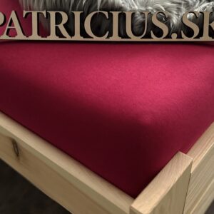 Napínacia plachta jersey bordová