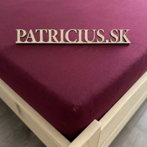 Napínacia plachta jersey bordová