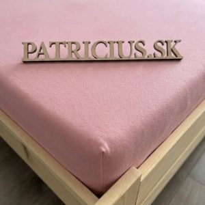 Napínacia plachta jersey ružová