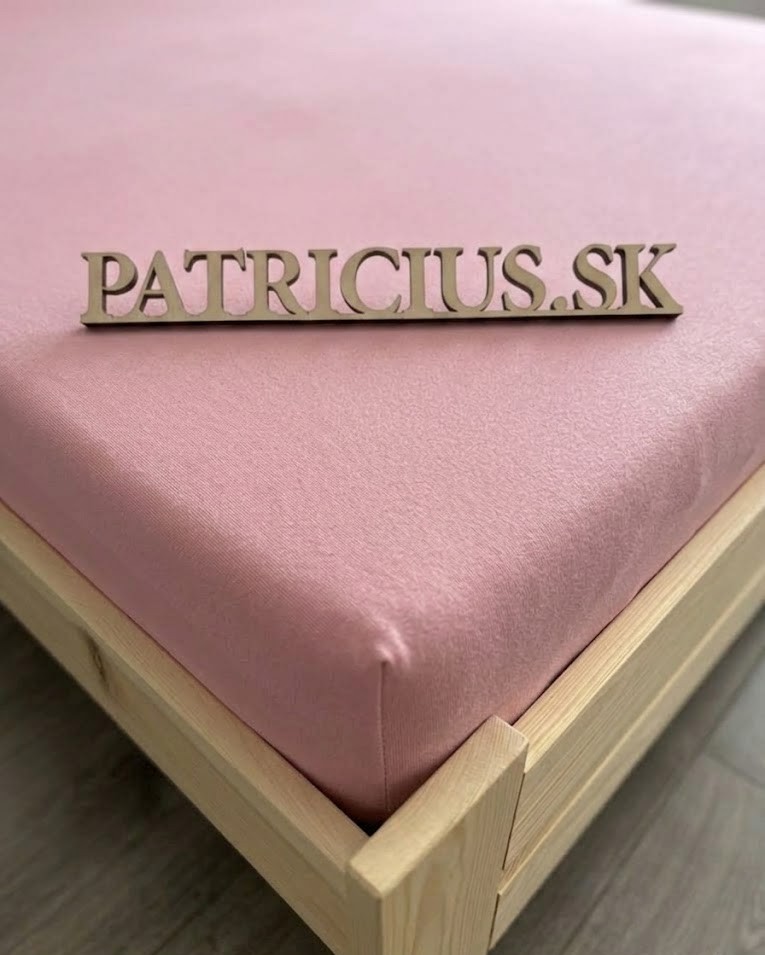 Napínacia plachta jersey ružová
