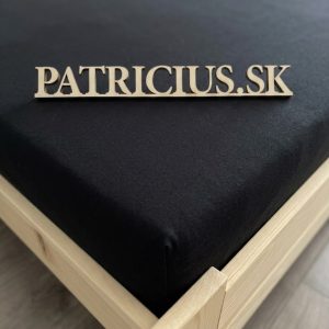 Napínacia plachta jersey čierna
