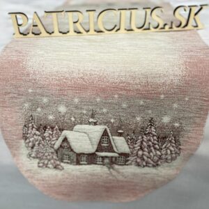 Gobelínový obrus ovál vianočný Chenille 931