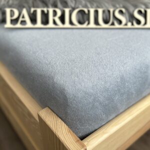 Napínacia plachta froté sivá 180x200 cm AKCIA