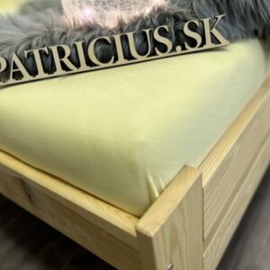 Napínacia plachta jersey maslová - tmavšia