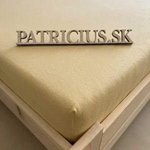 Napínacia plachta jersey maslová - tmavšia