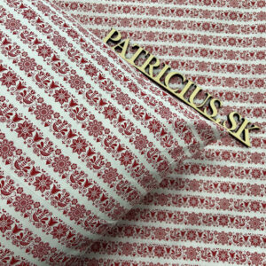 Bavlnené obliečky folk červený - Patricius