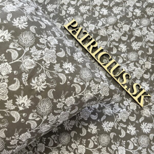 Bavlnené obliečky sivé kvety - Patricius