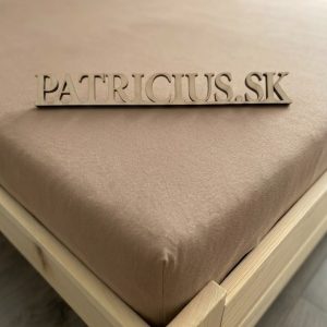Napínacia plachta jersey hnedá