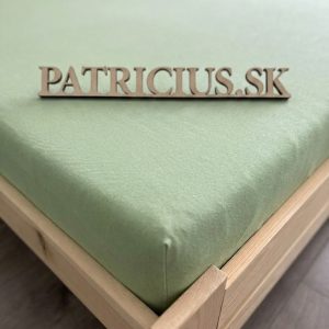 Napínacia plachta jersey svetlozelená