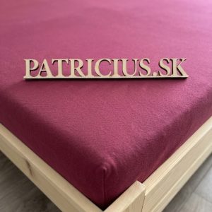 Napínacia plachta jersey tmavoružová