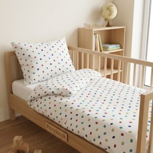 Detské obliečky bodky farebné