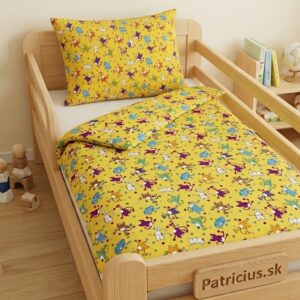 Detské obliečky mačky žlté