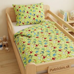 Detské obliečky mačky zelené