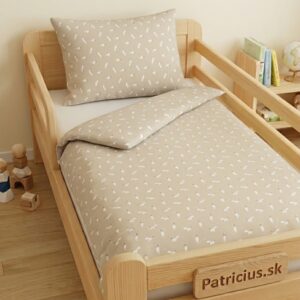 Detské obliečky líška a srnka béžová - Patricius