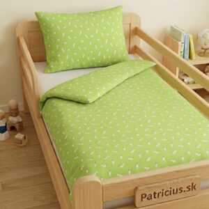 Detské obliečky líška a srnka zelená - Patricius