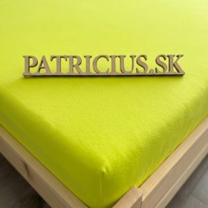 Napínacia plachta jersey neonovožltá
