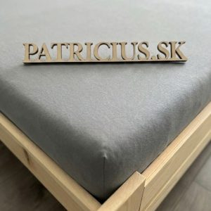 Napínacia plachta jersey svetlosivá