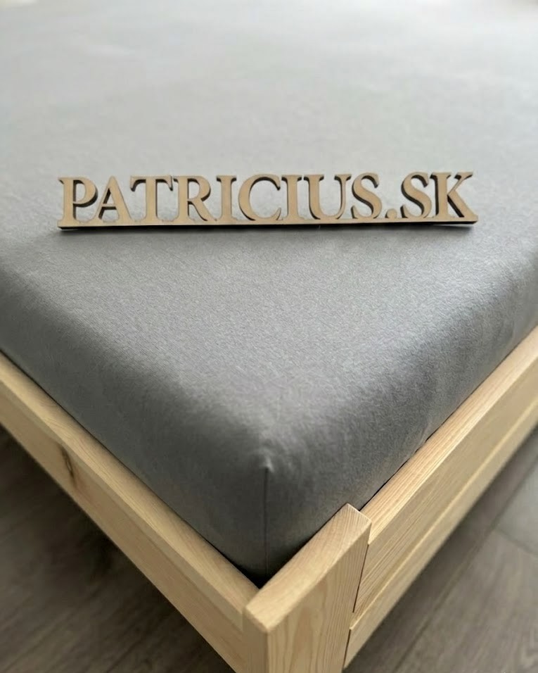 Napínacia plachta jersey svetlosivá