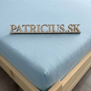 Napínacia plachta jersey svetlomodrá