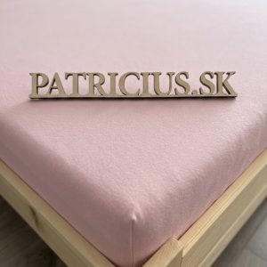 Napínacia plachta jersey svetloružová