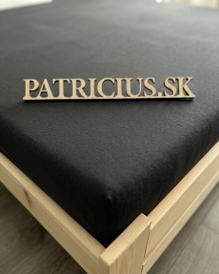 Napínacia plachta jersey tmavosivá