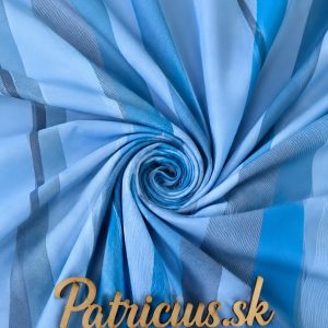 Krep vlnky modré - Patricius