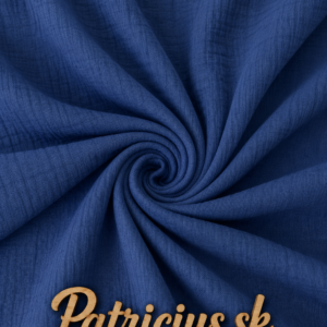 Mušelín tmavomodrý, 137cm - Patricius